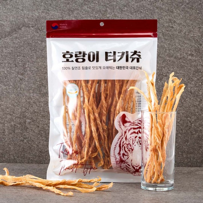 호랑이 독 터키츄 롱스틱 160g 강아지간식