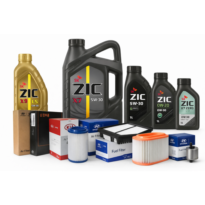 현대 포터 21년11월이전 2.5 디젤 엔진오일세트 순정필터 지크오일, 1개, 현대, 현대 포터 21년11월이전 2.5 디젤