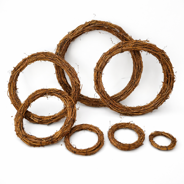 왓위셀 원형 나무 넝쿨 리스 틀