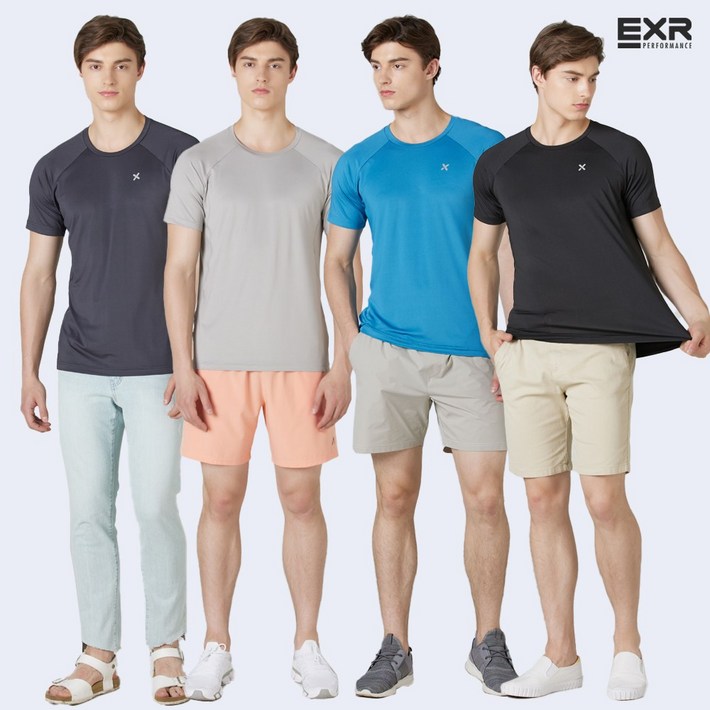 EXR 남성 슈퍼 드라이 쿨 머슬핏 티셔츠 남성운동복 헬스복 등산복