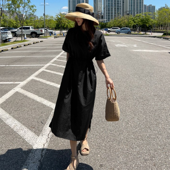 난닝구몬푸스 스트링바스락원피스