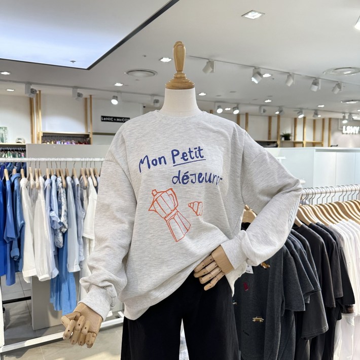 모카 빵 맨투맨 티셔츠 C25I7FTS093