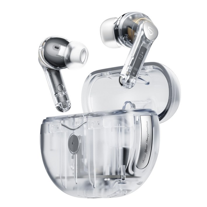 사운드피츠 에어4 Pro 커널형 무선 블루투스 이어폰 Air4 Pro, 투명 화이트 사운드피츠 에어4 Pro 커널형 무선 블루투스 이어폰 Air4 Pro, 투명 화이트