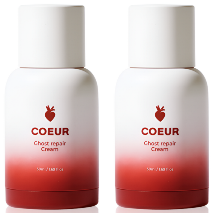 쾨르 고스트 리페어 크림 영양 보습 피부장벽 갈색병, 2개, 50ml