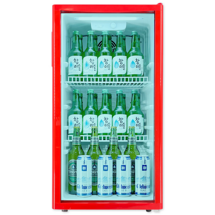 포쿨 미니 쇼케이스 냉장고 KVC90 90L