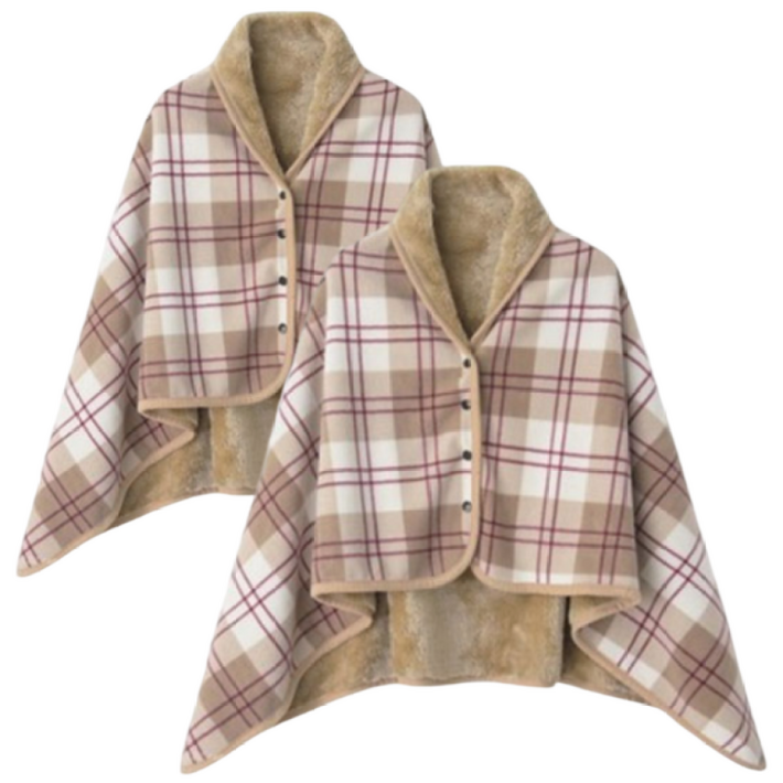 11 스마일리 겨울 똑딱이 극세사 무릎 담요 차량용 사무실 밍크 망토