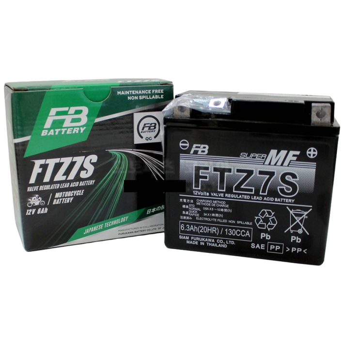 FB배터리 YAMAHA 엔맥스125 NMAX 전차종 12V6AH 오토바이 밧데리 배터리, 1개