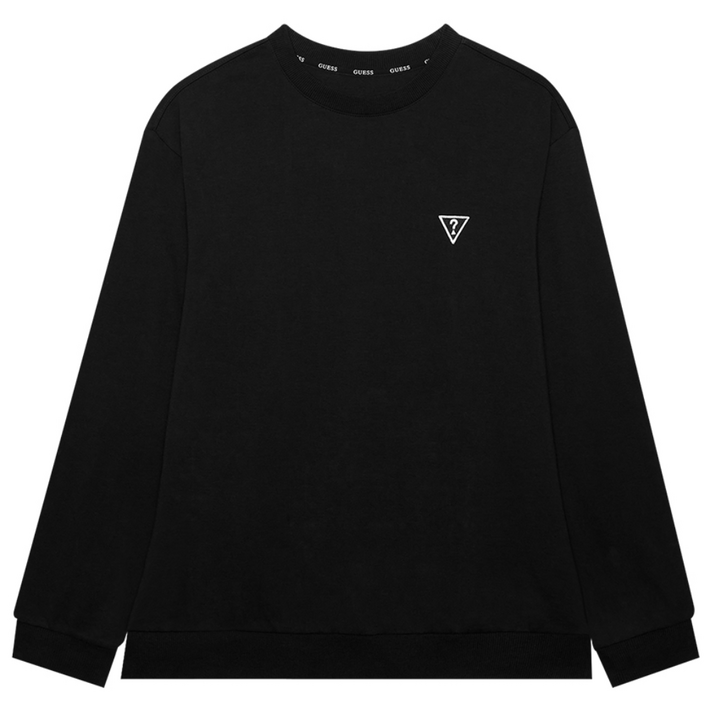 게스언더웨어 삼각블랙와펜 여성 이지웨어 맨투맨  블랙