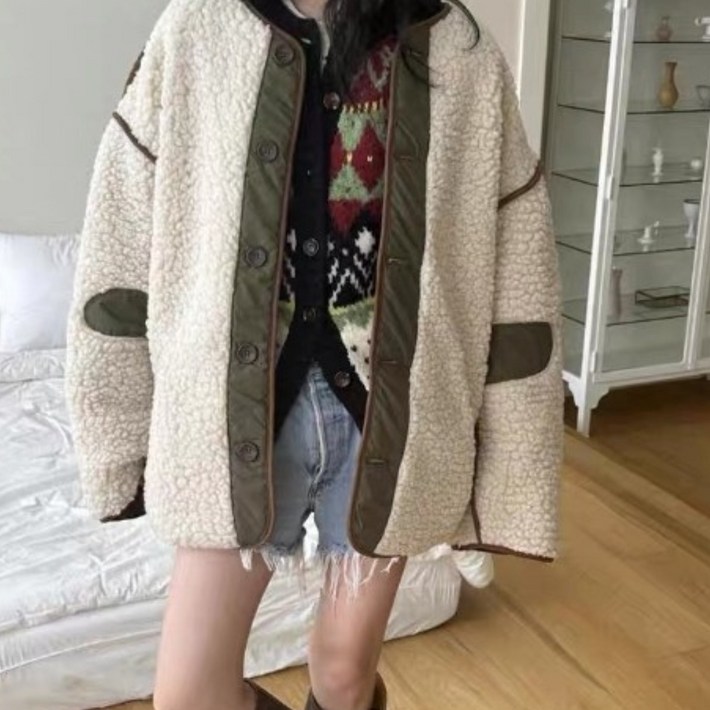 포근한 감성 리버시블 무스탕