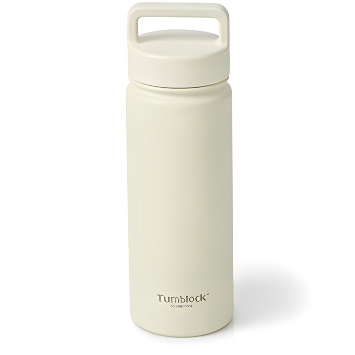 텀블락 스포티 핸들 텀블러, 베이지, 500ml, 1개 텀블락 스포티 핸들 텀블러, 베이지, 500ml, 1개