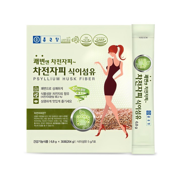 종근당 차전자피 식이섬유 30p, 6.8g, 1개 종근당 차전자피 식이섬유 30p, 6.8g, 1개