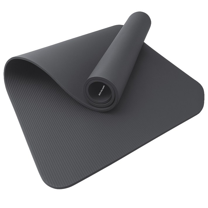 온더어스 NBR 두꺼운 요가매트, 블랙, 1개