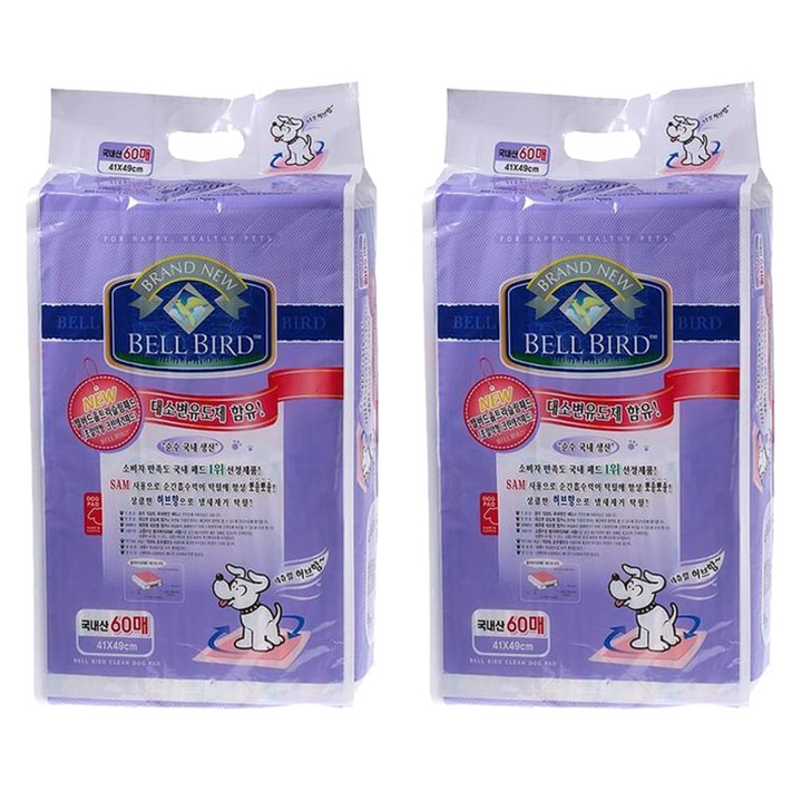 벨버드 울트라 슬림패드 허브향, 60개입, 2개