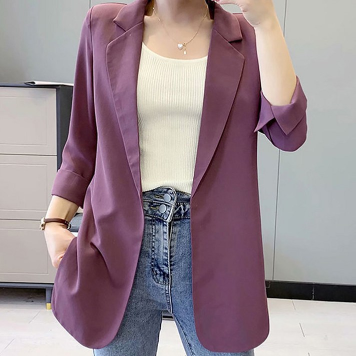 아뗄릭 여성용 빅사이즈 루즈핏 캐주얼 자켓 03504 아뗄릭 여성용 빅사이즈 루즈핏 캐주얼 자켓 03504