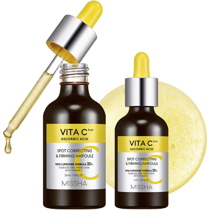 미샤 비타씨플러스 잡티씨 탄력앰플 20ml  15ml 세트