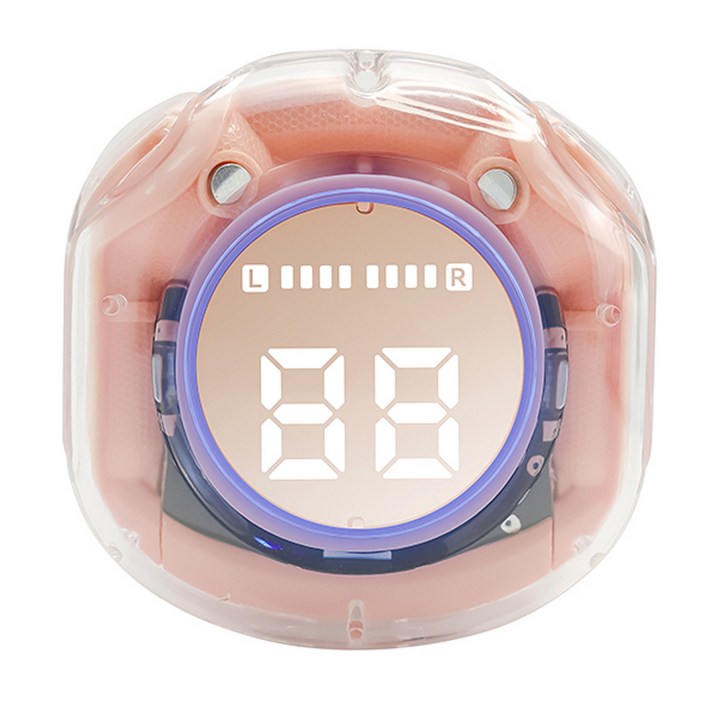 디알고 키즈 LED 블루투스 청력보호 이어폰, 핑크, DRGOBT10K