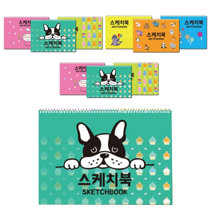 팬시토피아 캐릭터 스케치북 랜덤발송, 20매, 10개