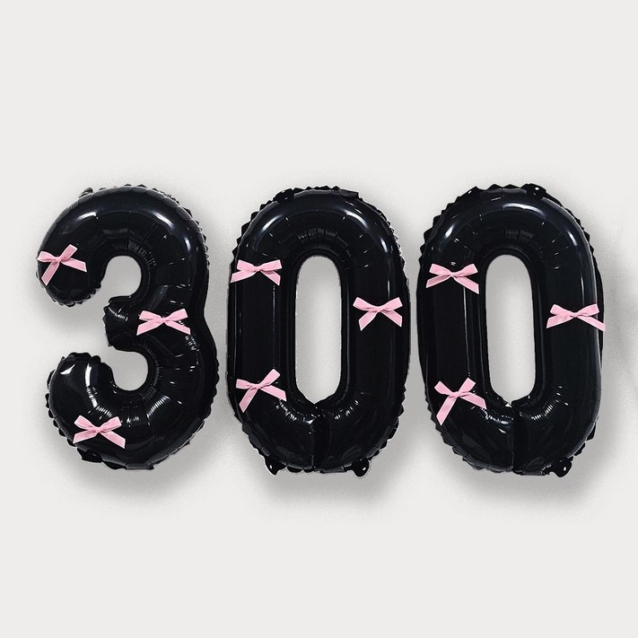 올리브파티 숫자 풍선  발레코어 리본 9p 기본 세트