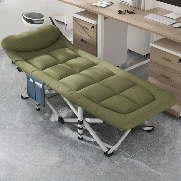 아로무드 모던 올인원 목배게 1인용 접이식 침대, 그린