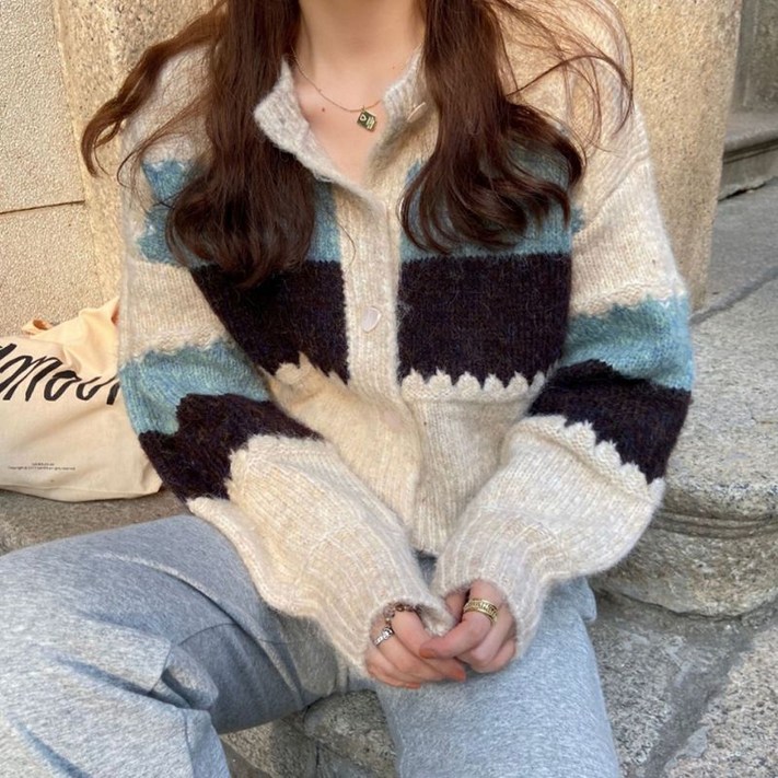 드넬 드넬 레인보우가디건DWK53737A