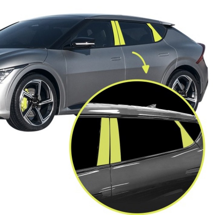 EV6 PPF 필름 실내 실외 하이그로시 생활 스크래치 보호 패키지 도어엣지 B C필러 필러