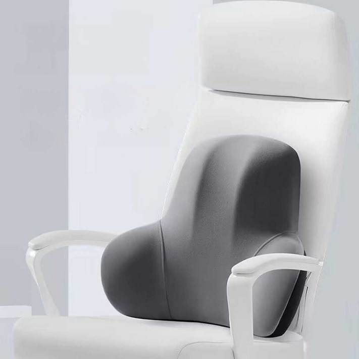 큐어백 사무실 등받이 패드 허리 의자 독서 쿠션 맘바블랙 요추 메모리폼