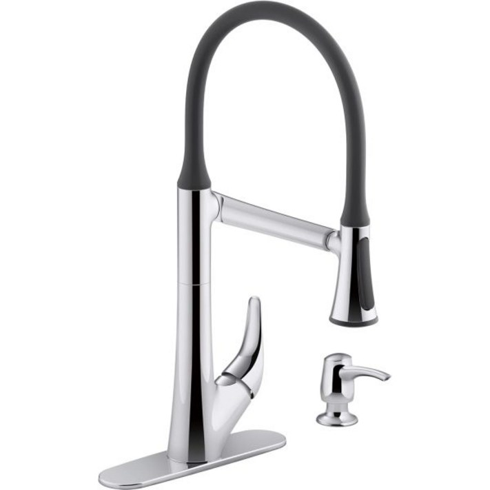 KOHLER 씽크 수전 싱크대 콜러 R77764 SD CP 어라이즈 아티큘레이션 풀다운 주