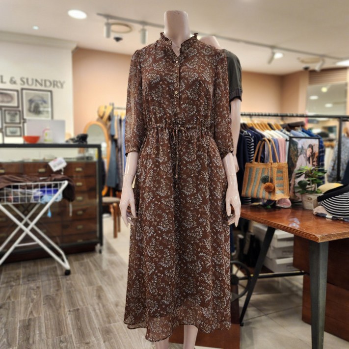 BCBG 올앤선드리 페이즐리 OP 원피스 A4F7O671 74 BROWN