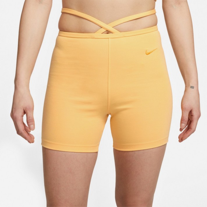 나이키 스포츠웨어 에브리데이 모던 하이웨이스트 바이크 쇼츠 옐로우