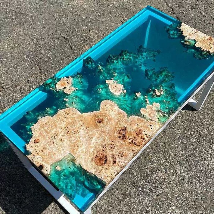 든든커머스 레진테이블 원목꽃레진테이블