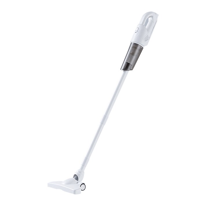 CCAUG 무선 청소기 스틱미니 핸디형 2 IN 1 흡입력 좋은 진공청소기  다양한 구성품 차량용 청소기, 화이트