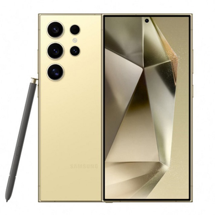 삼성전자 Ai 갤럭시 S24 울트라 256GB 공기계 S급 구성품 단말기  유심핀  보호케이스  보호필름  12개월 무상보증, 256GB, 티타늄 옐로우