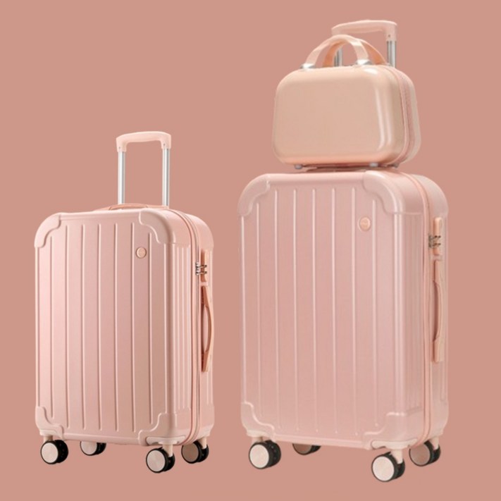 플랜와이 감성 마카롱 여행용 레디백 캐리어 2종 세트 14인치 20인치 24인치 C2