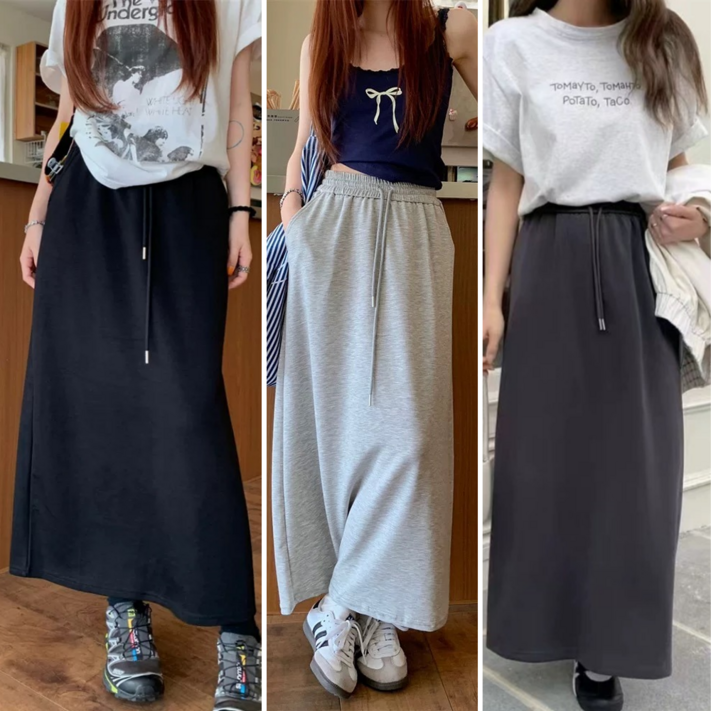 와이와이YY 캐주얼 밴딩 롱 스커트
