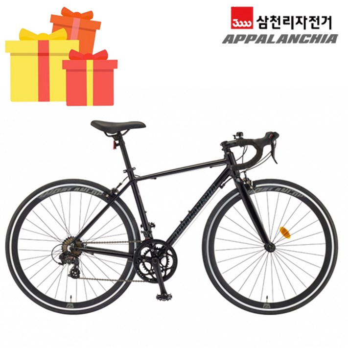 삼천리 완조립 2024 아팔란치아 700C R14 SE 14단 청소년 성인 입문용 알루미늄 로드 자전거, 24년형블랙, 1개