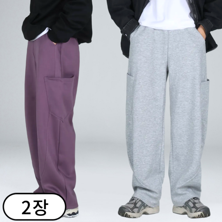 11 남녀공용 포켓 커브드 트레이닝 와이드팬츠 67072