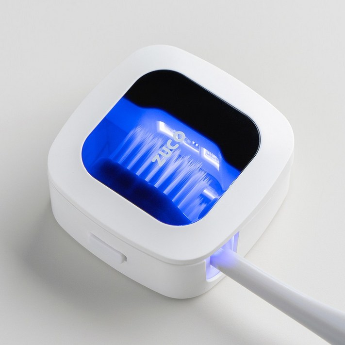 주코 휴대용 칫솔 살균기 무선 방수 UVC 히팅 열건조 ZTCR102W