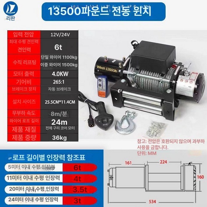 전기 자동차 견인 소형 탑재 윈치 크레인 인양기 차량