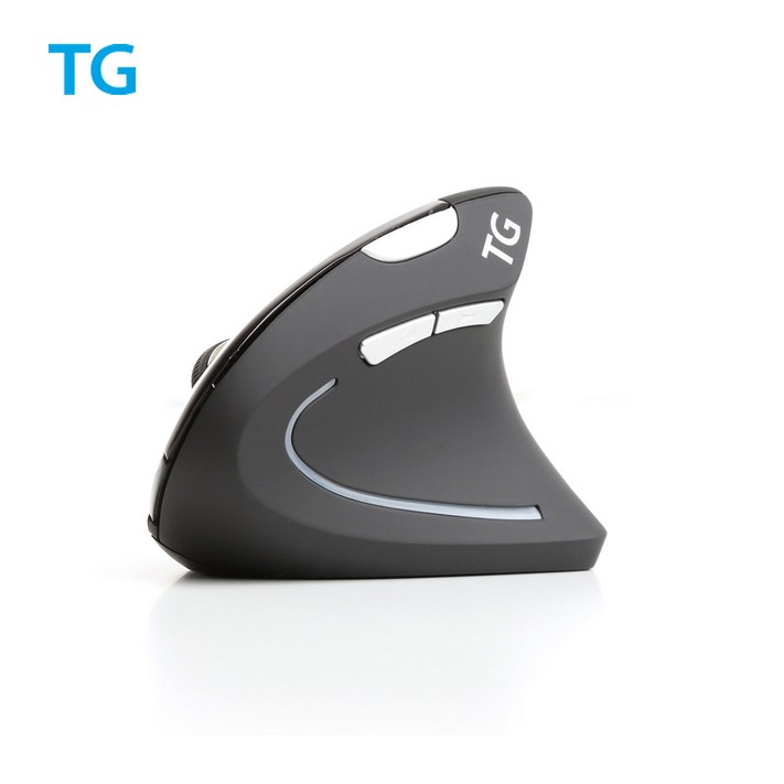 TG삼보 인체공학 버티컬 힐링 무선 마우스 TGTM137G  손목터널증후군 예방  나노 리시버  러버코팅, 블랙, 상세페이지 참조