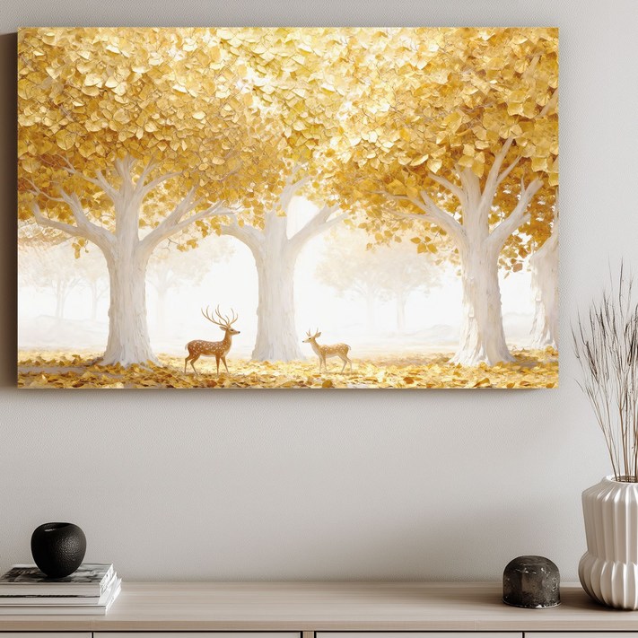 네이처갤러리 돈들어오는 황금나무액자 인테리어 돈나무 액자, 1번 황금나무액자