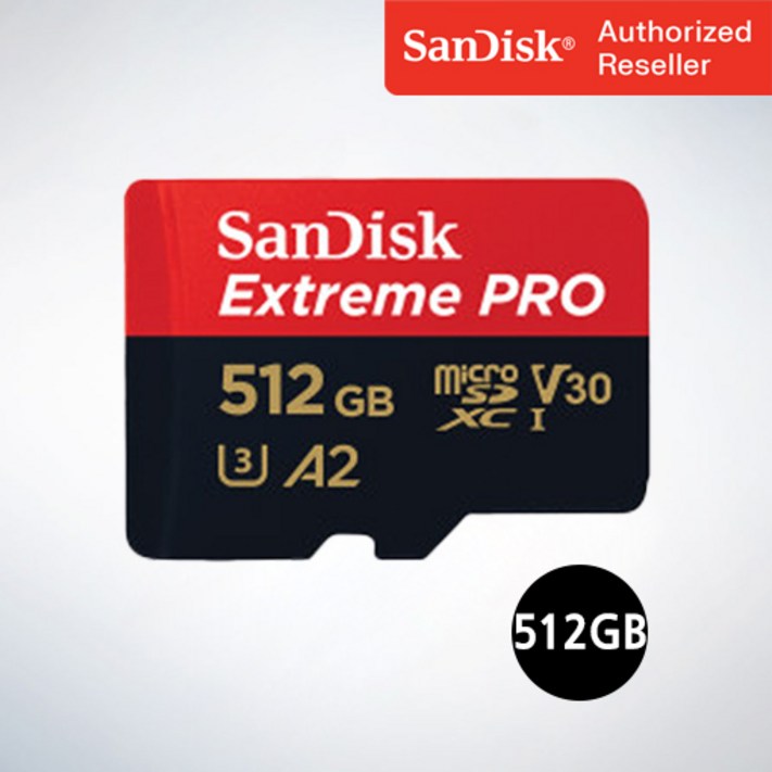 샌디스크 마이크로 SD 카드 SDXC Extreme Pro UHS-I 익스트림 프로 QXCD 512GB 7310233674