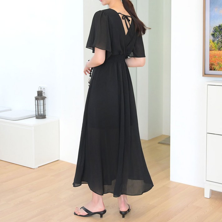 데일리앤 헬레나 여름 브이넥 반팔 윙소매 요루 쉬폰 플레어 휴양지 롱 원피스 데일리앤 헬레나 여름 브이넥 반팔 윙소매 요루 쉬폰 플레어 휴양지 롱 원피스