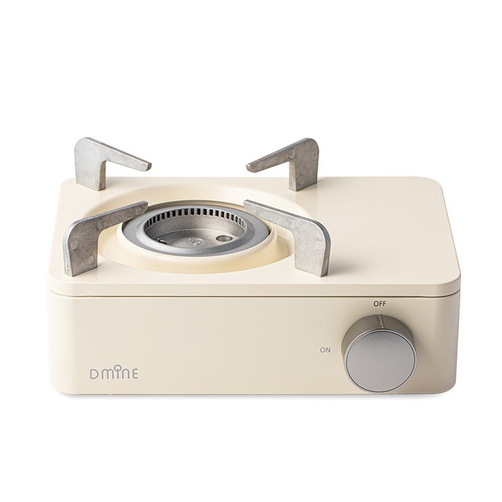 디마인 감성 스토브 캠핑 미니 가스버너 휴대용 GRASTOVE  전용가방포함, 크림, 1개