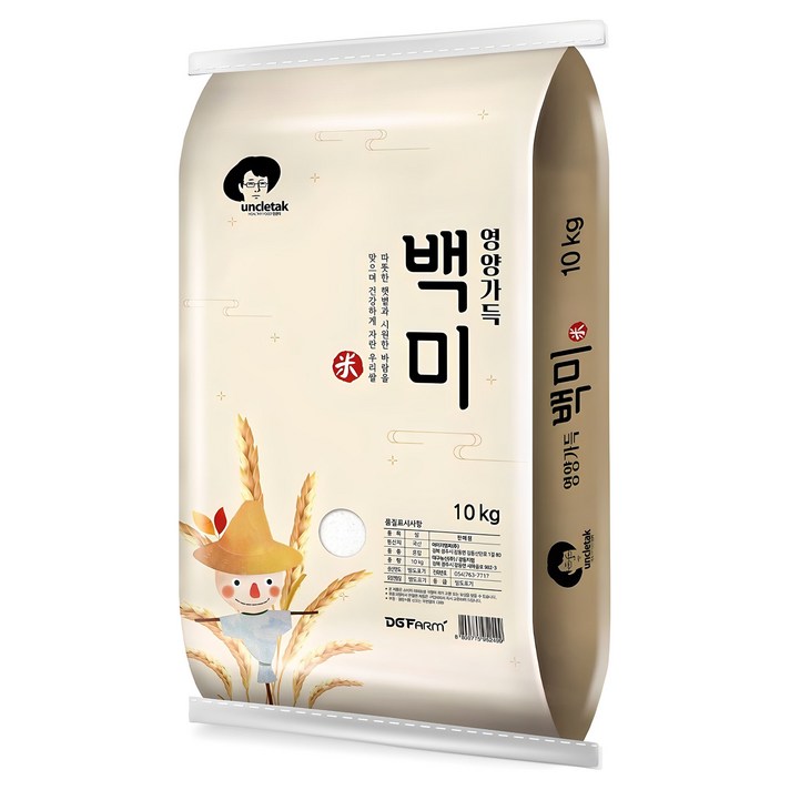 엉클탁 영양가득 백미, 상등급, 10kg, 1개 엉클탁 영양가득 백미, 상등급, 10kg, 1개