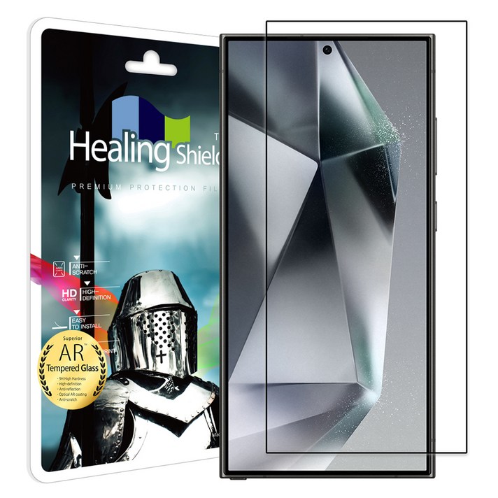 힐링쉴드 3D 풀커버 AR 고화질 강화유리 액정보호필름 세트