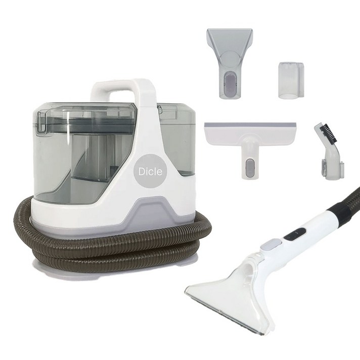 디클 원샷클린 패브릭 쇼파 카페트 매트리스 침구 물흡입 습식 청소기  헤드 5종 세트