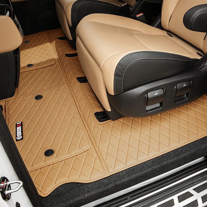 비비키 차량용 모노륨 5D입체매트 풀세트, 기아 카니발 4세대 가솔린디젤 7인승 2020년 7월2023년, 새들브라운