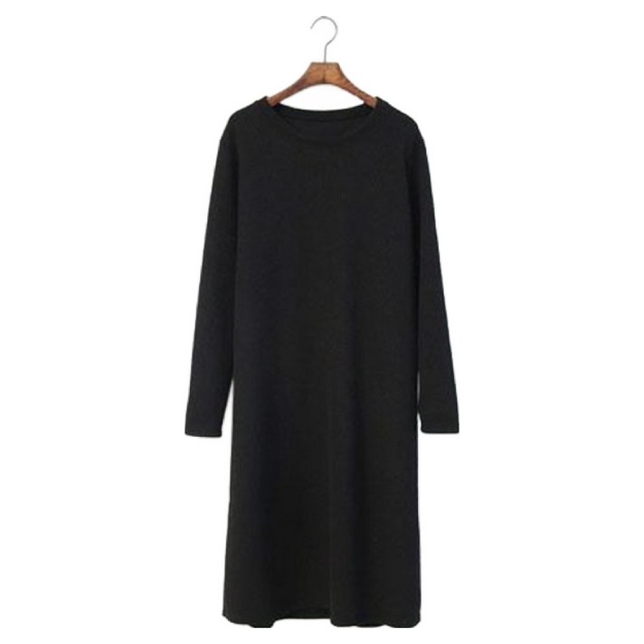 아이엠수 골지 루즈핏 롱원피스