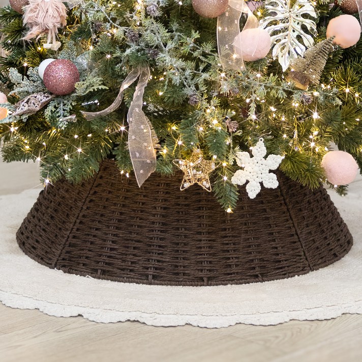 플라워트리 크리스마스 네츄럴 하단 덮개 장식