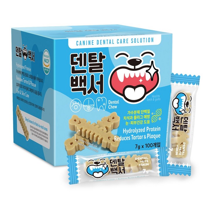 덴탈백서 가수분해 강아지 덴탈 기능성껌